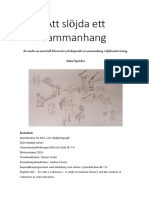 Adam S - Att Slöjda Ett Sammanhang - Inklusive Bilaga