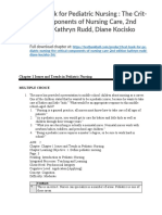 Test Bank For Pediatric Nursing The Critical Components of Nursing Care 2nd Edition Kathryn Rudd Diane Kocisko 36