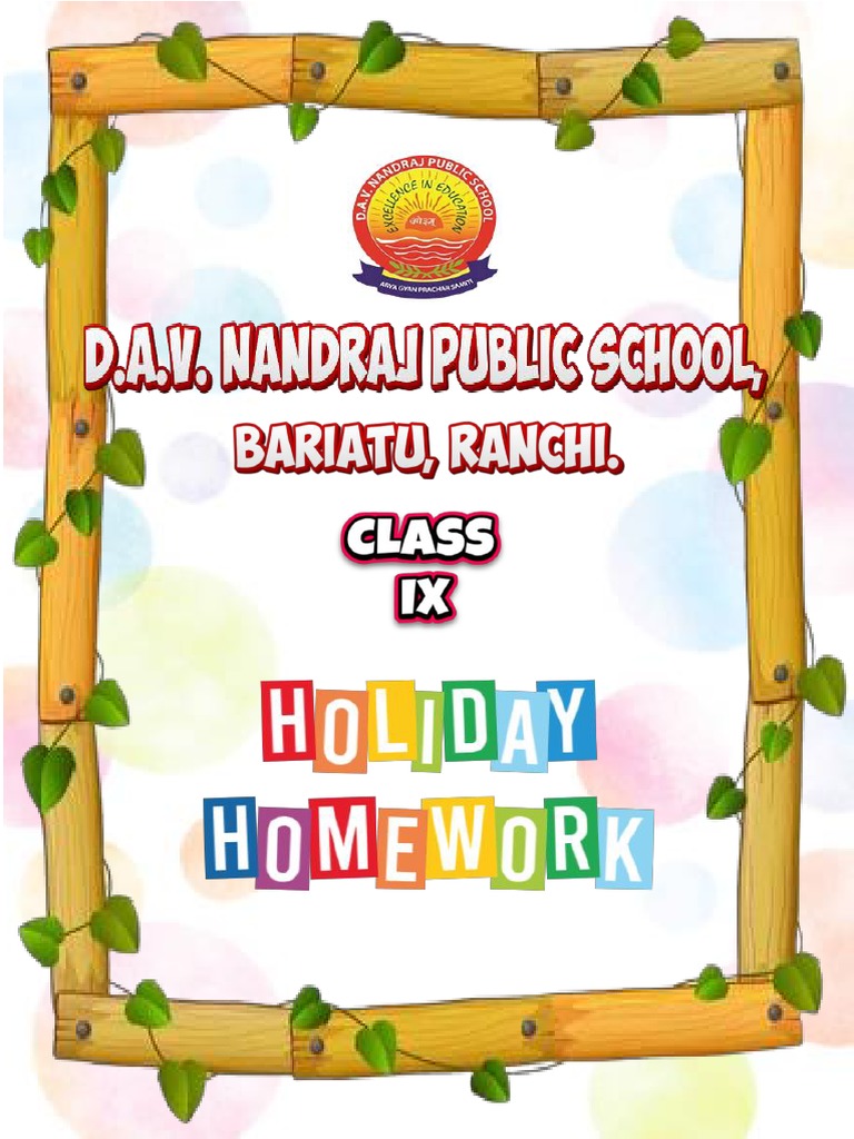 Class 9 Holiday Homework Pdf Cell Biology Numbers