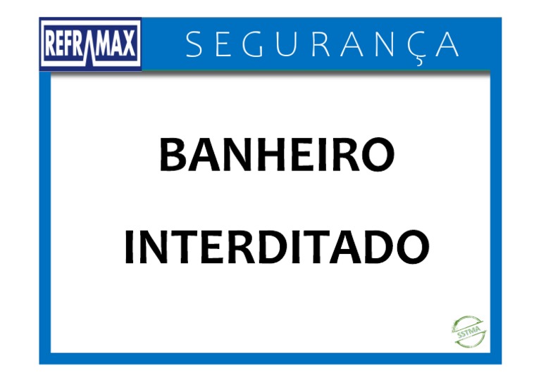 Banheiro Interditado | PDF