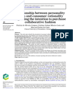 Relationship Between Personality Traits and Consumer Intentio To Purchase Collaborative Fashion