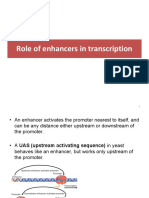 8 ROle of Enhancers in Trancription PDF
