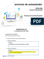 SPSU-865 Curso Transversal: Técnicas de La Comunicación