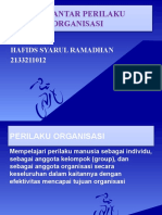 Pengantar Perilaku Organisasi: Oleh: Hafids Syarul Ramadhan 2133211012