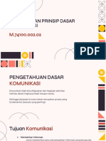 Prinsip Dasar Komunikasi