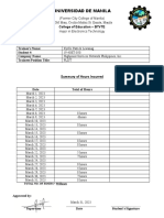 SUMMARY-OF-HOURS Example