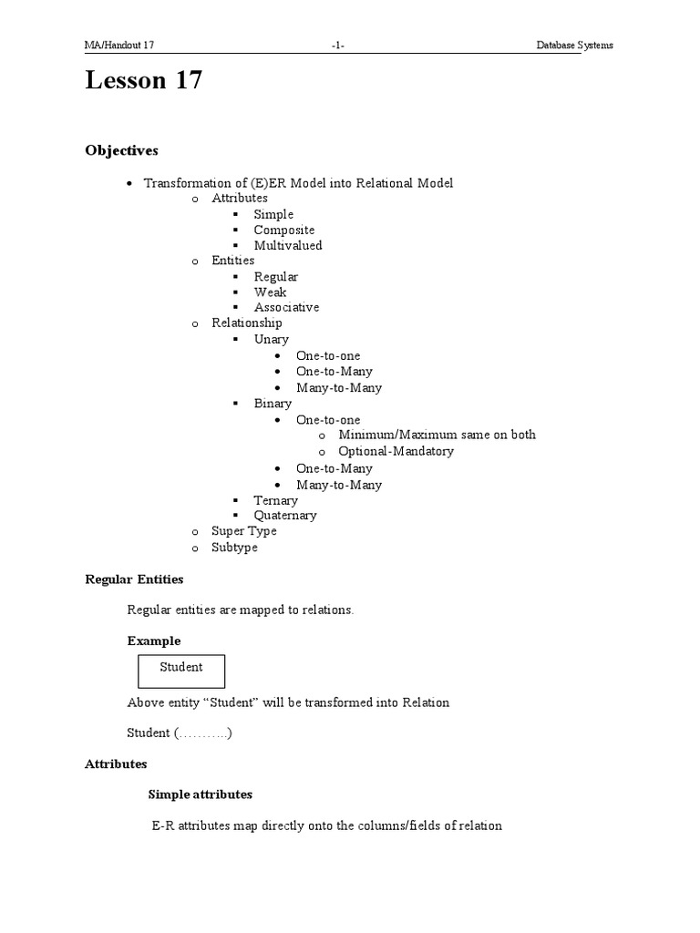 EER to Relational Model Guide | PDF | Relational Database | Computing