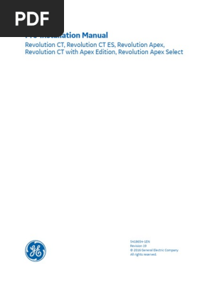 GE - Manual De Preinstalación - Revolution CT+ | PDF | X Ray.