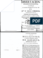 Disertacionhistorico-dogmaticasobrelasagradareliquiadelaS Sma FazdeNtro SR Jesu-ChristoveneradaenlaciudaddeAlicante Textoimpreso