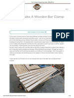 How To Make A Wooden Bar Clamp - IBUILDIT