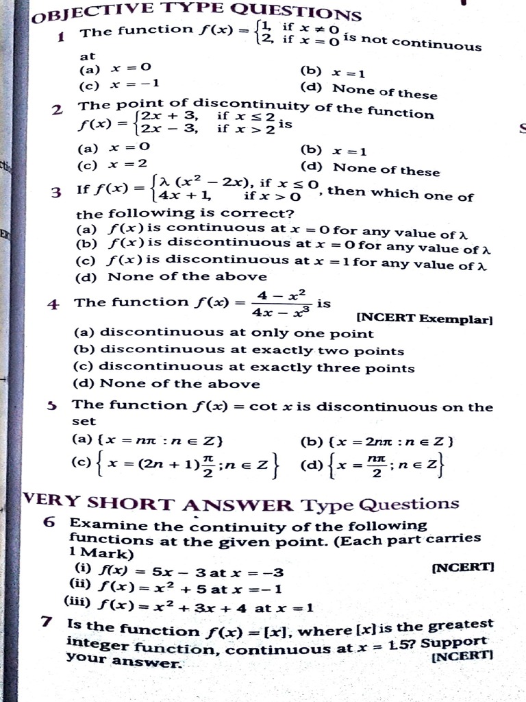 Continuity and Differentiability | PDF