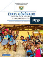 ETATS GENERAUX D'EDUCATION NATIONAL - Rapport de Synthèse