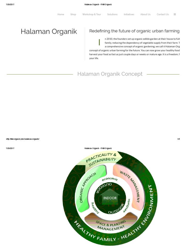 Urban Organic Gardening Concept | PDF | Urban Agriculture | Waste