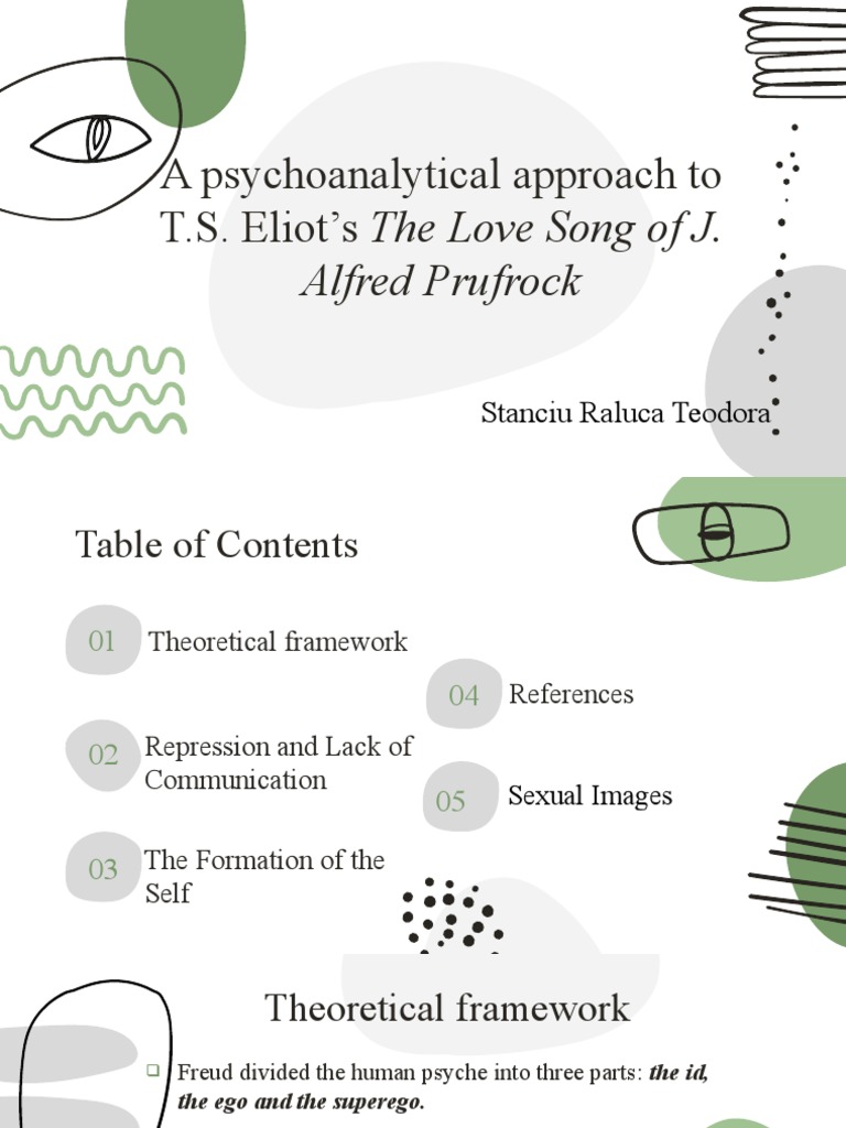 The Love Song of J. Alfred Prufrock - Psychoanalysis | PDF | Id ...