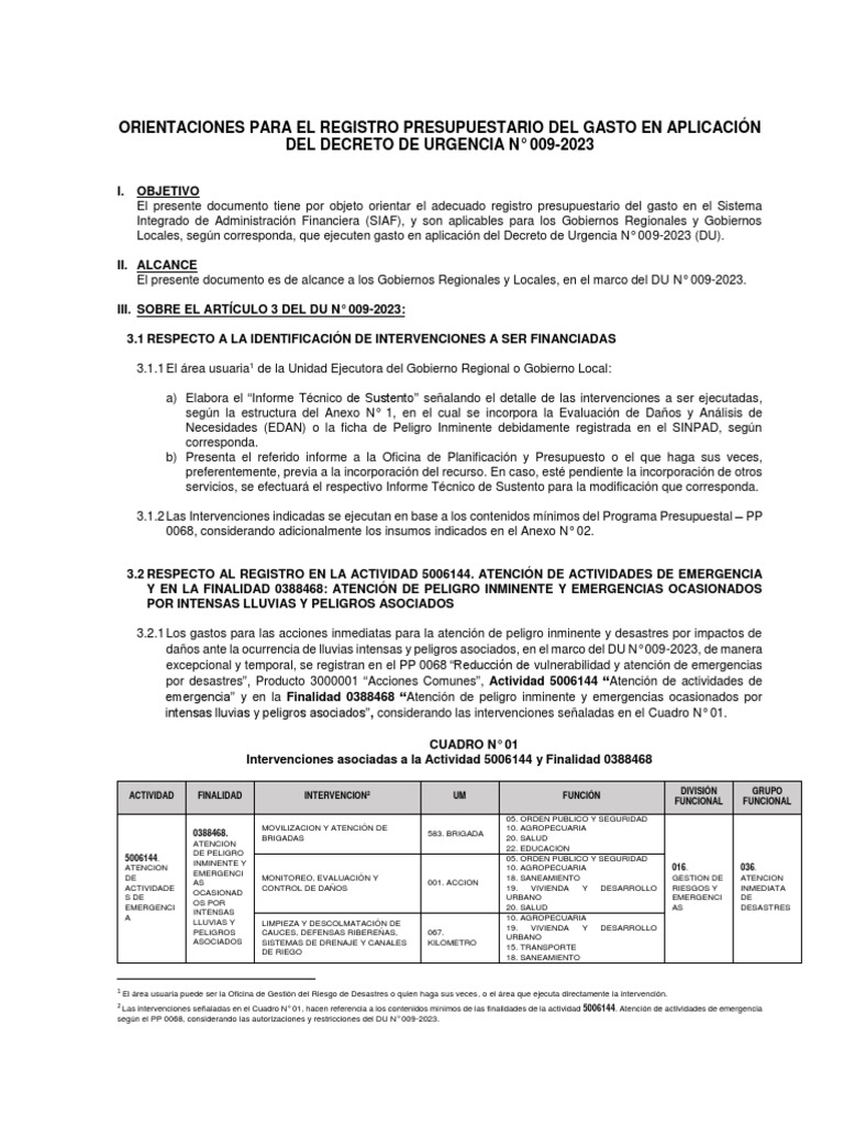Orientaciones Para El Registro Presupuestario De Gasto En Aplicación