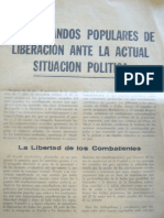 1973 Junio 6 Los CPL Ante La Actual Situacion Politica