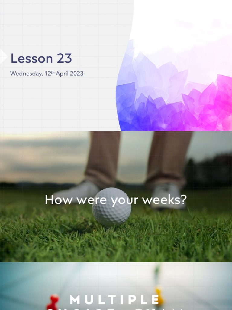 Lesson 23 | Download Free PDF | English Language