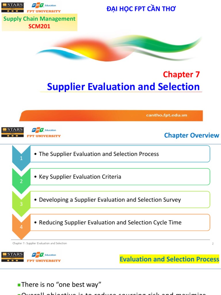 Chapter 07 Supplier Evaluation and Selection - M | PDF | Supply Chain ...