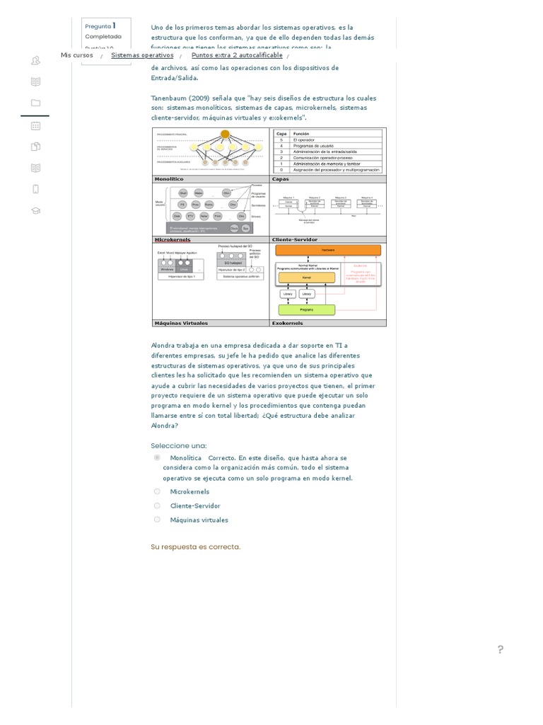 Estructuras de Sistemas Operativos | PDF | Sistema operativo | Modelo ...