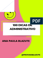 100 Dicas Blazute - Direito Administrativo