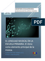 1.-El Lenguaje Musical en La Escuela Primaria. Primer Ciclo