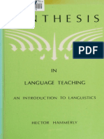 Synthesis in Language Teaching - An Introduction To Languistics