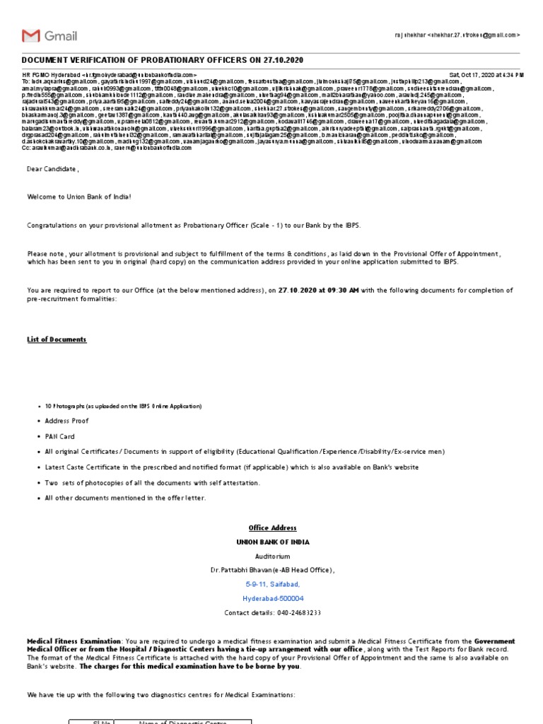 Union Bank PO Document Verification Notice | PDF | Service Industries ...