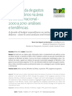 Gastos Orçamentários Da Defesa Nacional 2000-2010