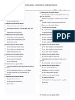 Questionário Psicologia - Inventário de Depressão Infantil