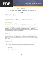 1.0 Determining Replacement Asset Value (Rav)