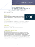 1.5 Total Maintenance Cost As A Percent of Replacement Asset Value (Rav)