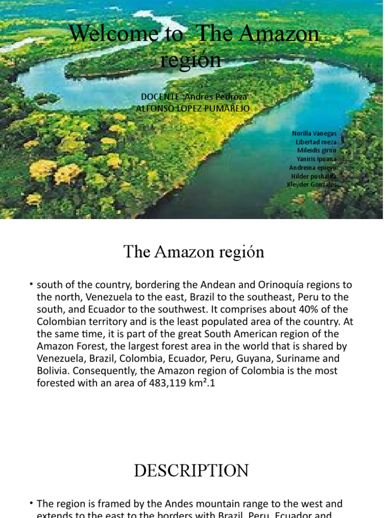 Welcome To The Amazon Región | PDF | Colombia | Amazon River
