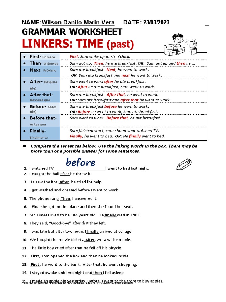2. Linkers time past PDF