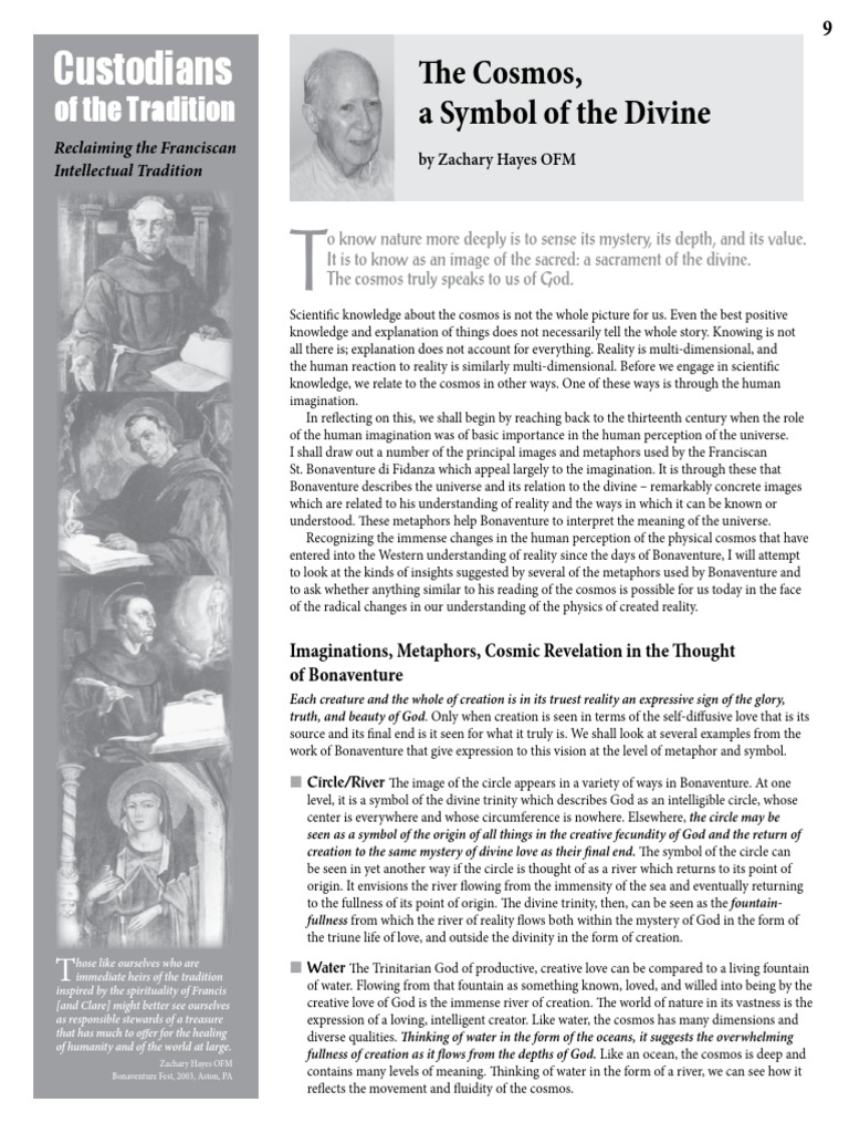 Cosmic Symbols in Franciscan Thought | PDF | God | Trinity