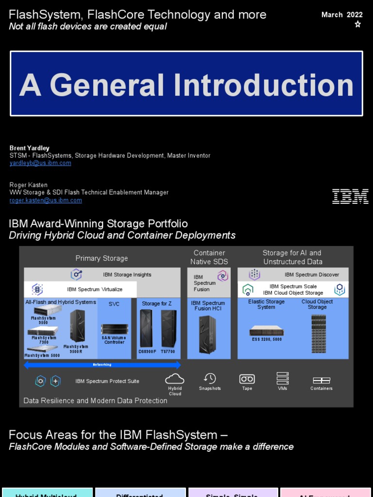 02-FlashSystem - A General Introduction - 2022-Mar-25 | PDF