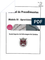 Manual de Procedimentos - Módulo III - Aprovisionamento