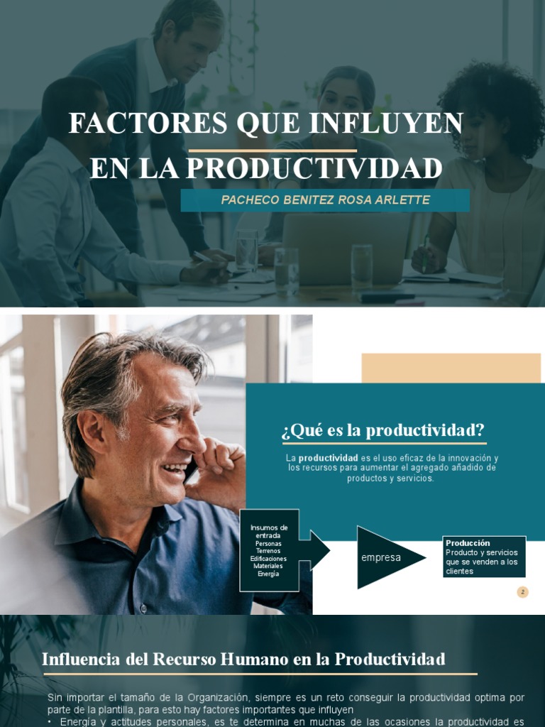 Factores Que Influyen en La Productividad | PDF | Gestión de recursos ...