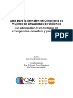 Guia para La Atencion en Consejeria de Mujeres en Situaciones de Viol