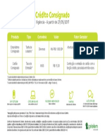 Tabelas Tarifas Consignado 2019