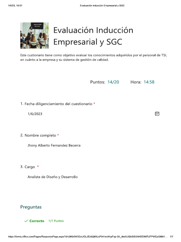 Examen Induccion Pdf