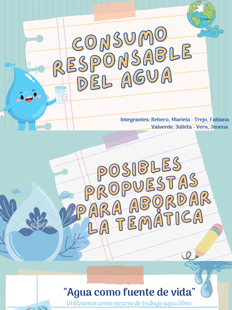 Presentación Consumo Responsable Del Agua Pdf