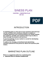 BUSINESS PLAN - MARKETING PLAN (LECTURE NOTES)