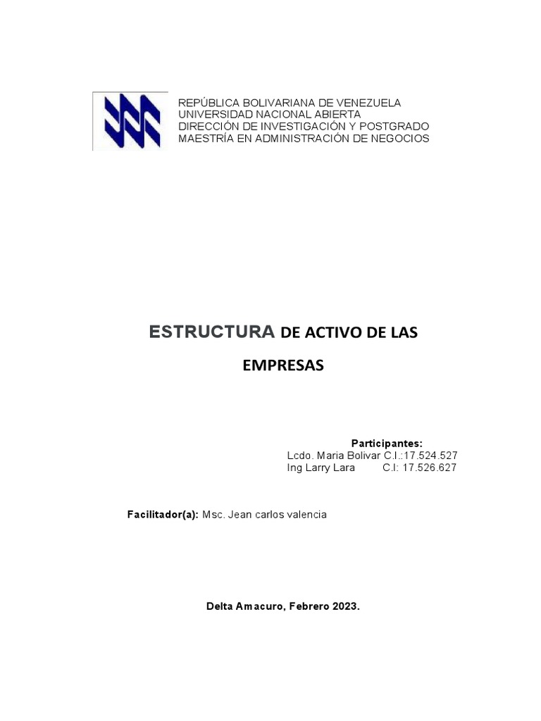 Estructura de la empresas pdf