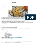 Receta de Ceviche Tropical