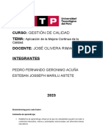 La Mejora Continua de La Calidad Aplicado A La Utp Sede SJL