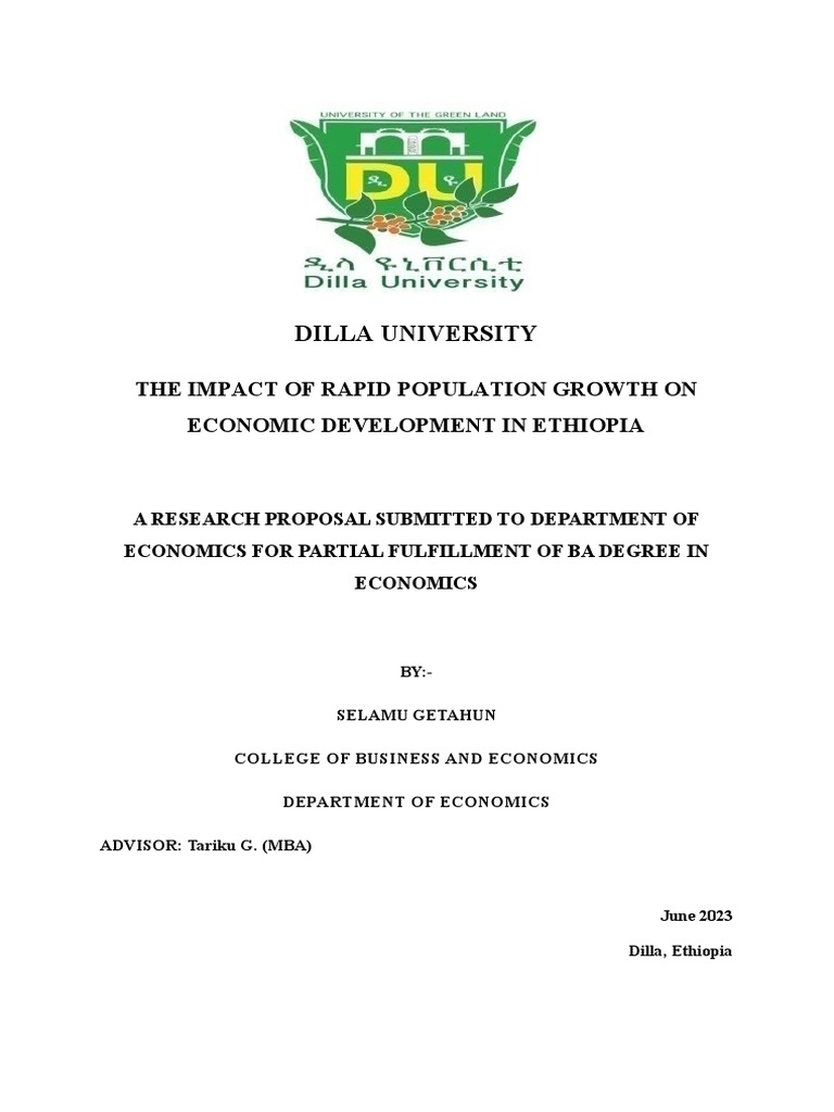 The Impact of Rapid Population Growth On Economic Development in ...