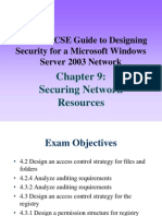 70-298: MCSE Guide To Designing Security For A Microsoft Windows Server 2003 Network