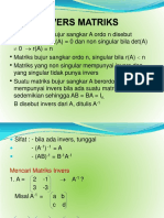 Minggu 5. INVERS MATRIKS