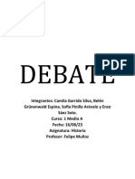 Informe Del Debate
