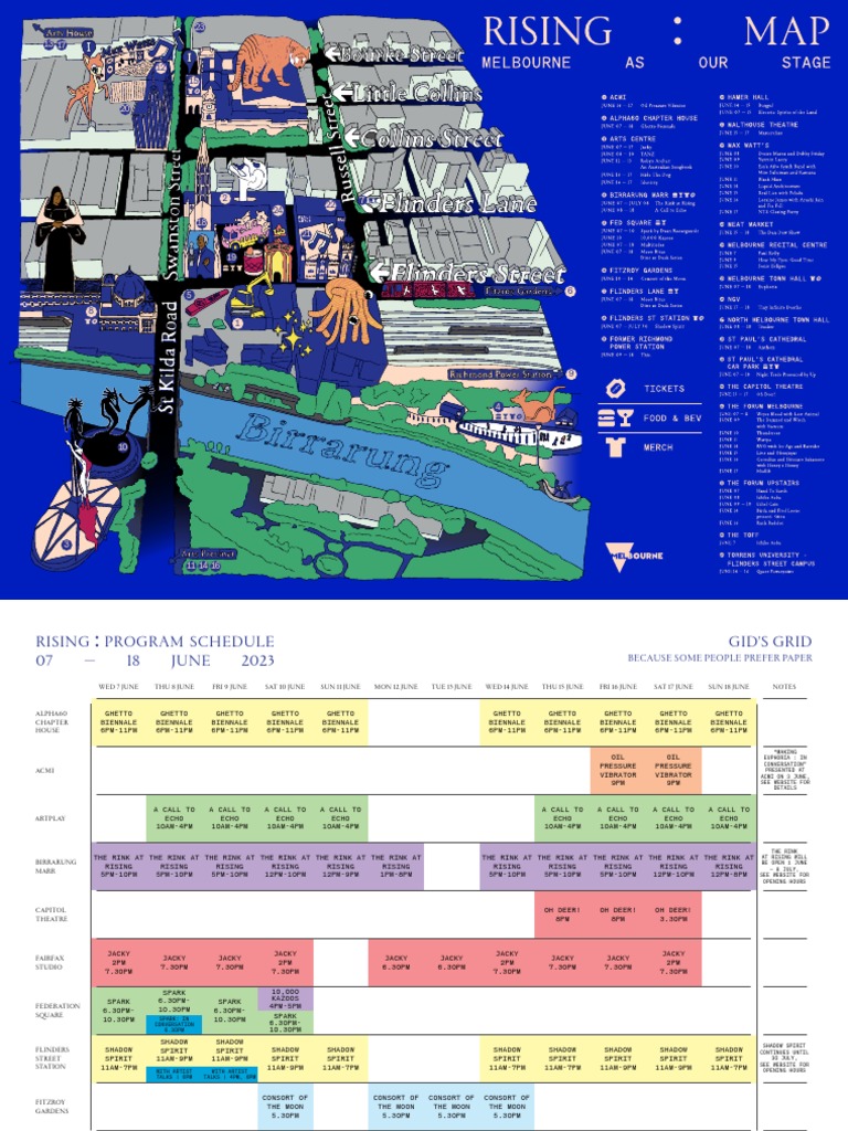 RISING Map-and-Schedule PDF-GidsGrid2023_A$_D8_LastUpdated-7June | PDF